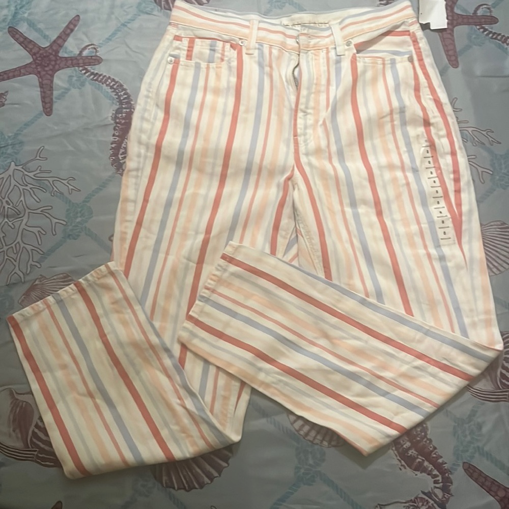 American Eagle Stripped Jeans